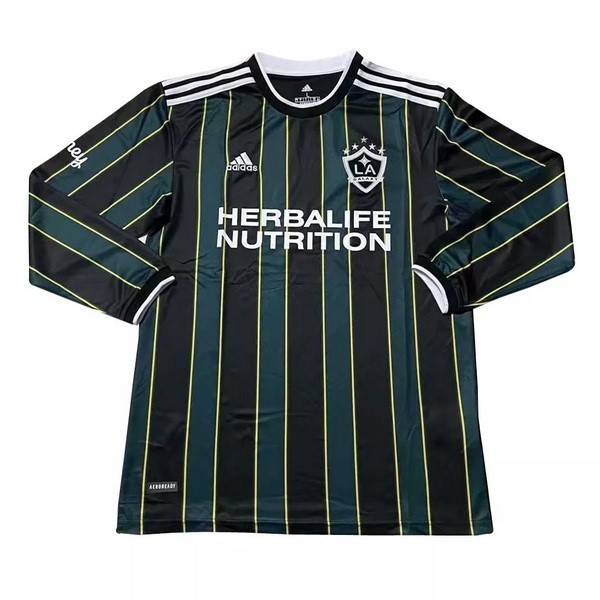 Camiseta Los Angeles Galaxy Replica Segunda Ropa ML 2021/22 Verde